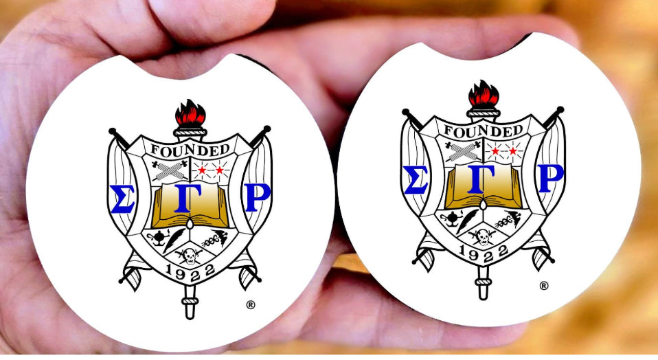 Sorority and Fraternity Car Coasters