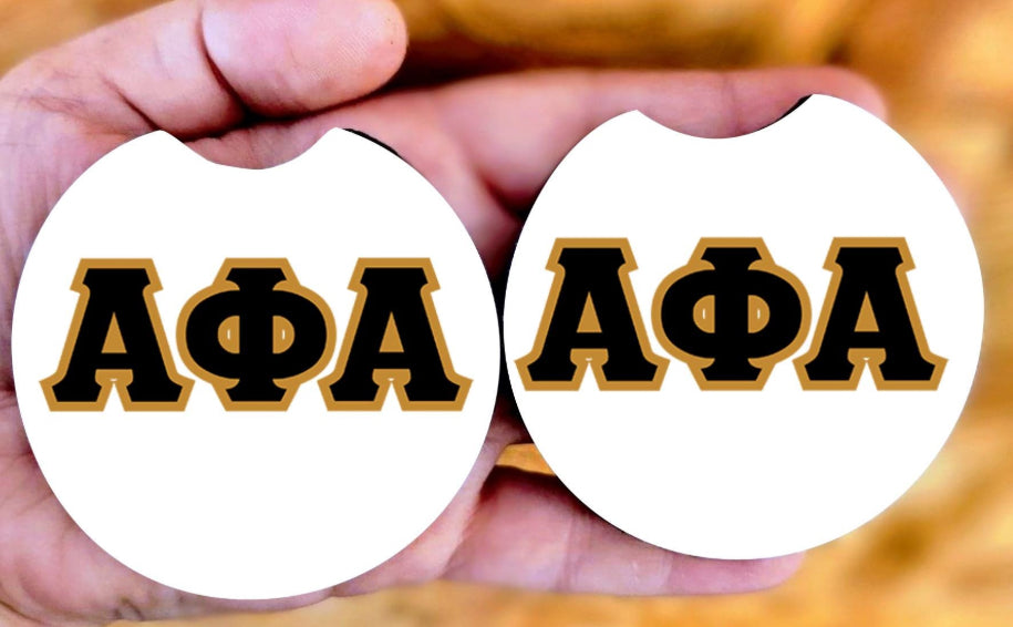 Sorority and Fraternity Car Coasters