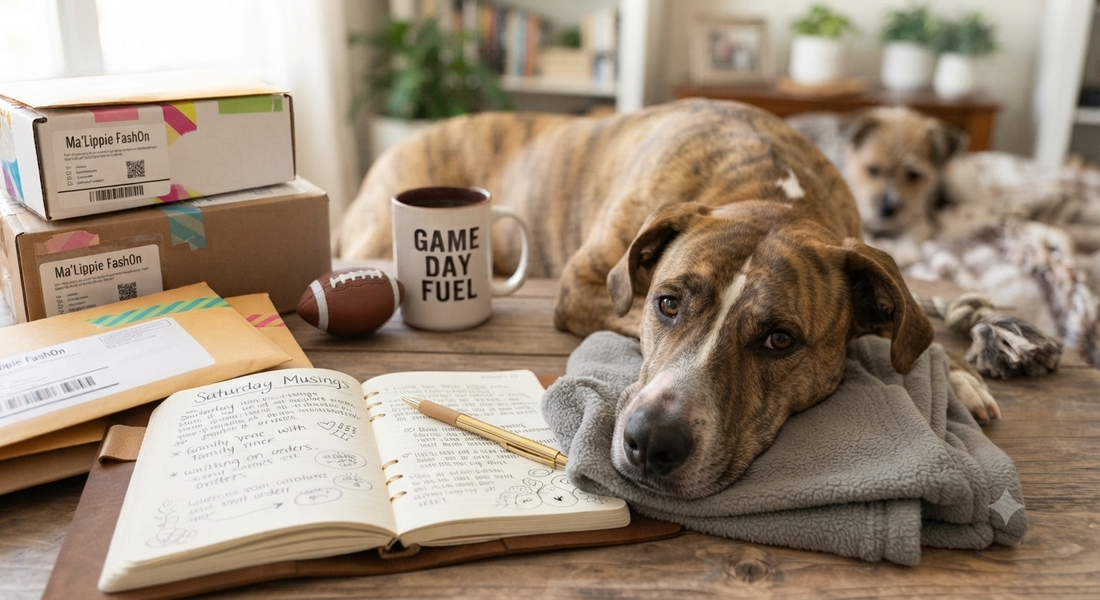 A Slow Saturday, Journaling, and Waiting on Those Orders! ☕📖🐾