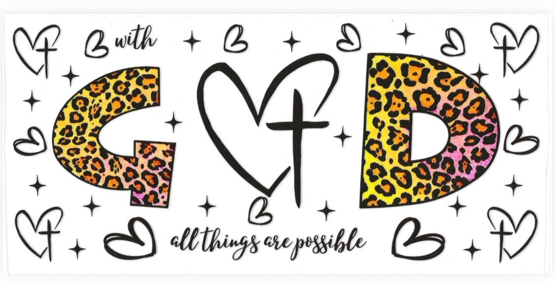 💕Football, Faith Based, Teacher, Cartoon, 16oz UVDTF Wraps