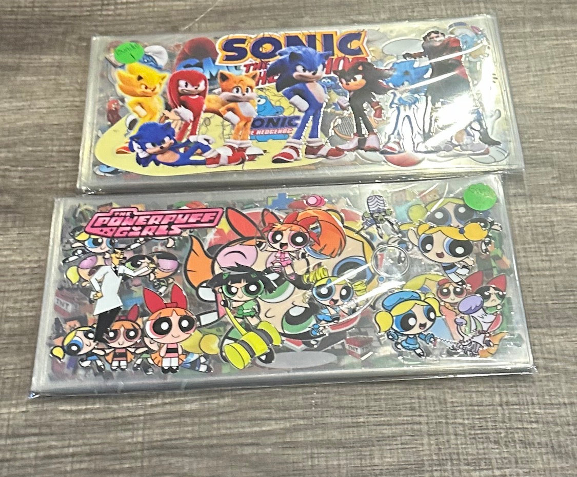Cartoon Bundle of 30 UV DTF 16oz Glass Cup Wraps Bundle 1 & Bundle 2