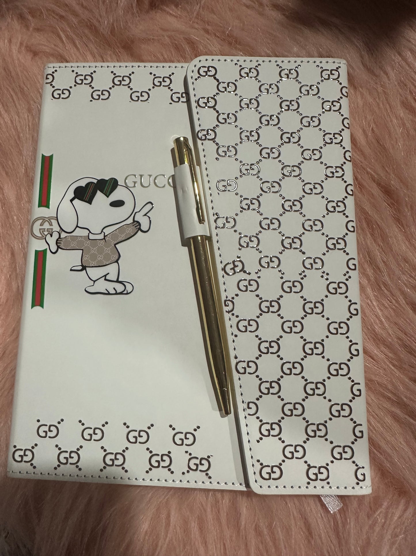 Designer-Inspired Journal & Gold Pen Gift Set