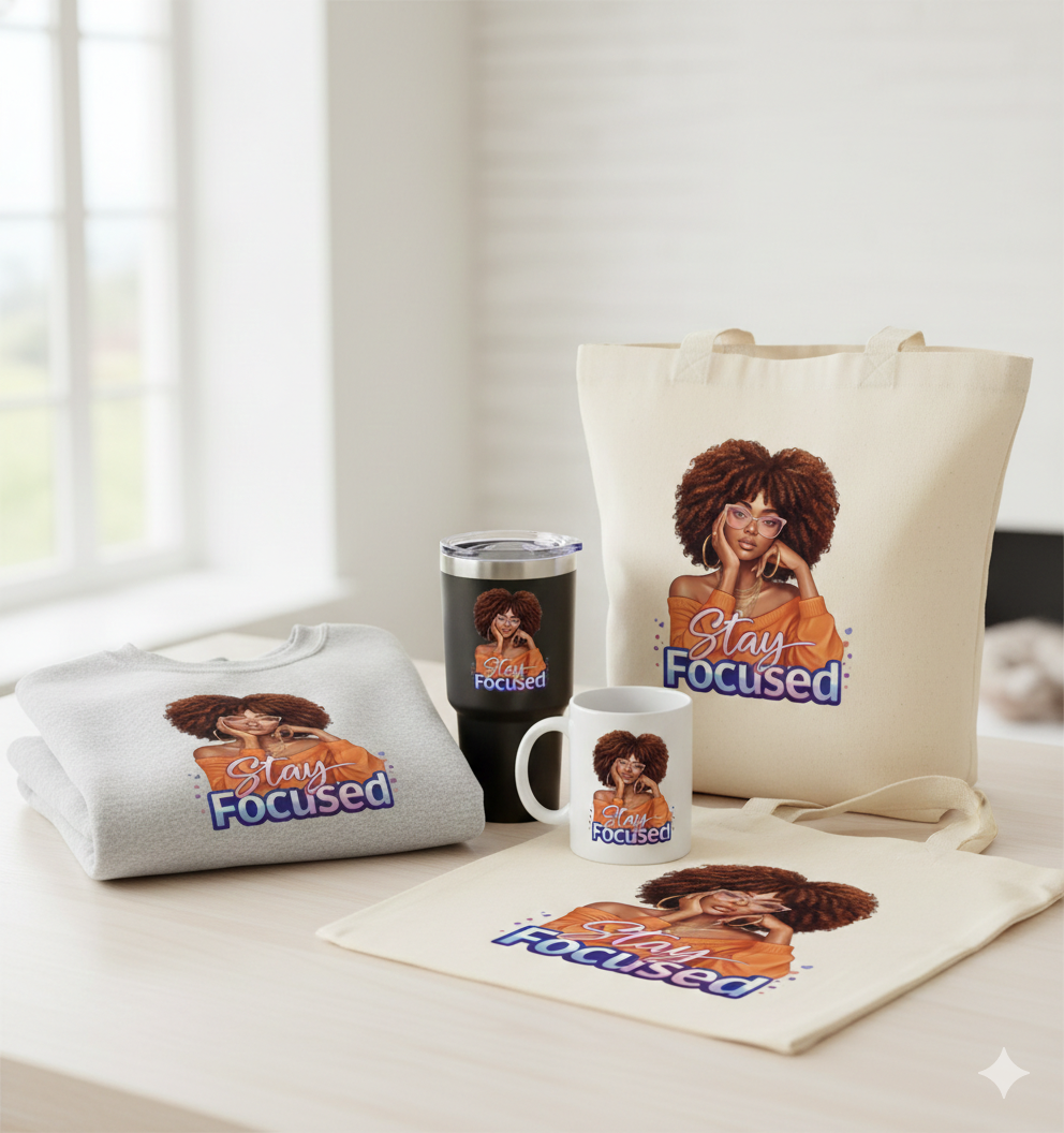 Sublimation Print- Stay Focus