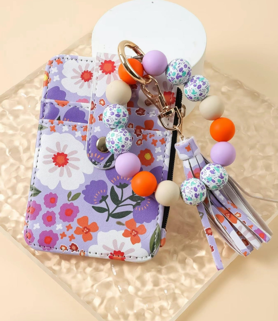 Silicone Beaded Wristlet-Multicolor