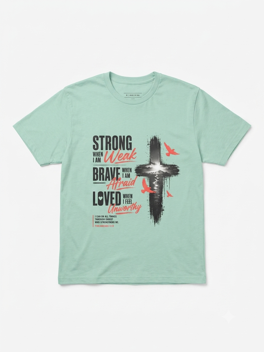 Strong When Weak, Loved When Unworthyl Faith Tee