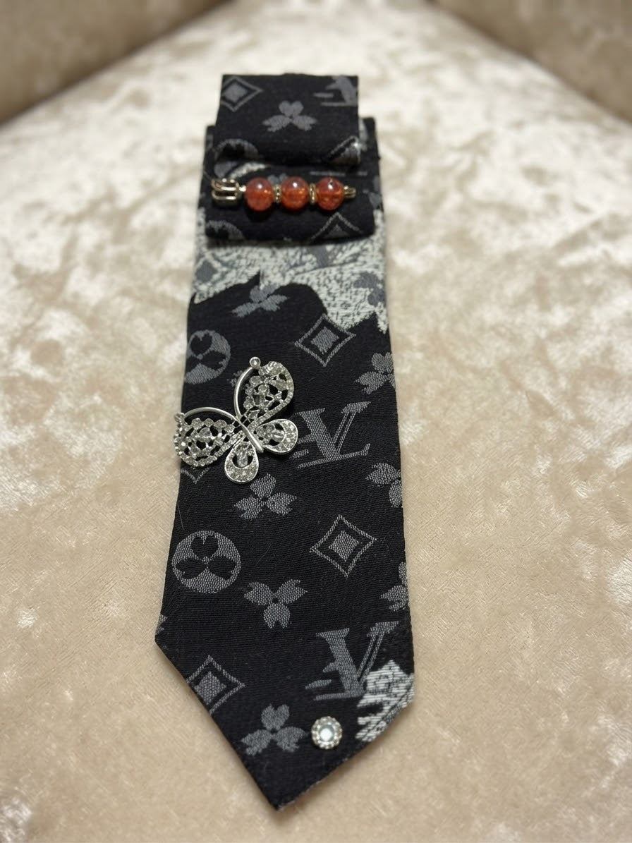 Handcrafted Luxury Pearl Necktie