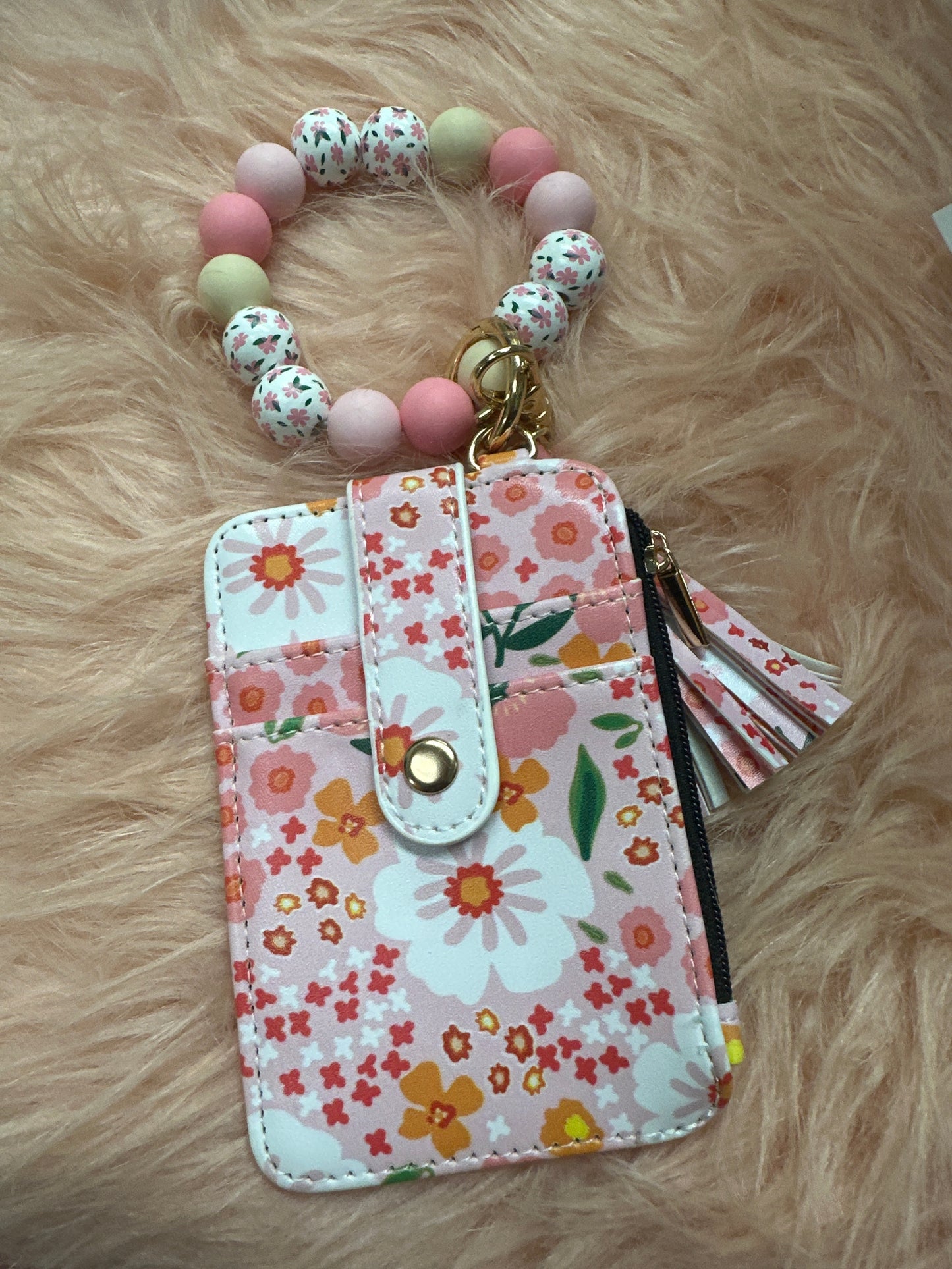 Silicone Beaded Wristlet-Multicolor