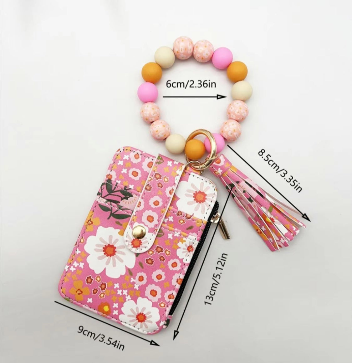 Silicone Beaded Wristlet-Multicolor