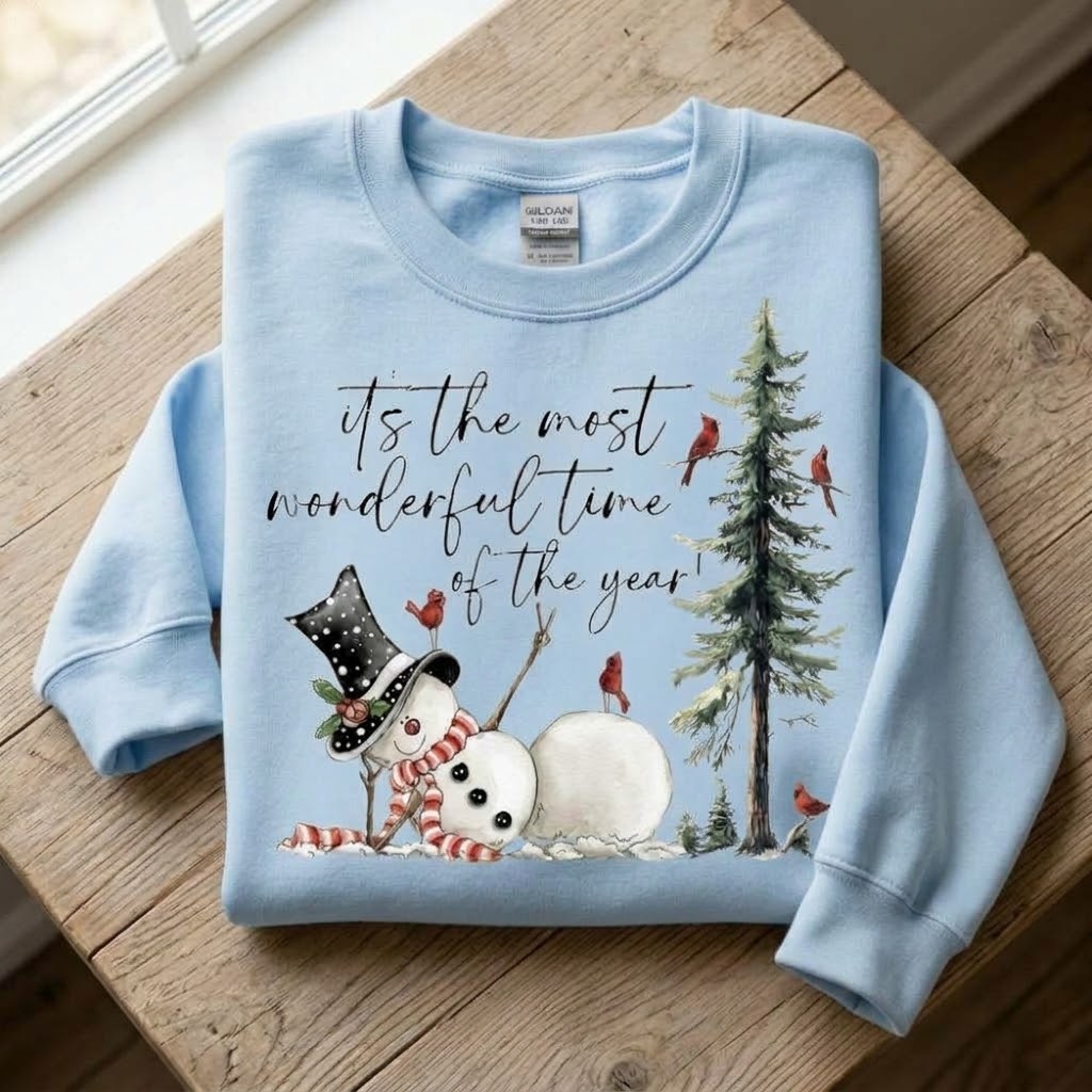 "Most Wonderful Time" Winter Scene Sweatshirt