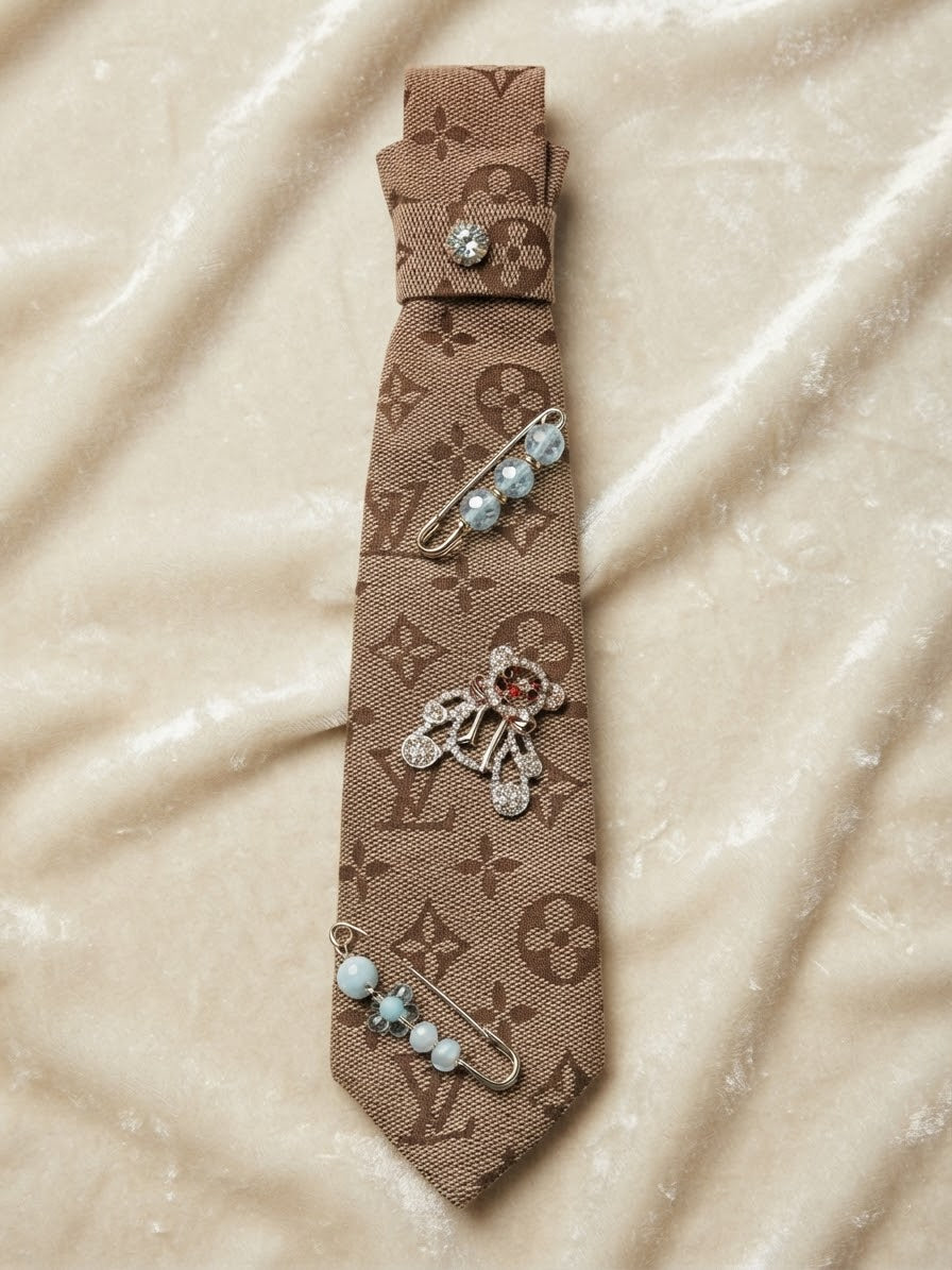 Handcrafted Luxury Pearl Necktie