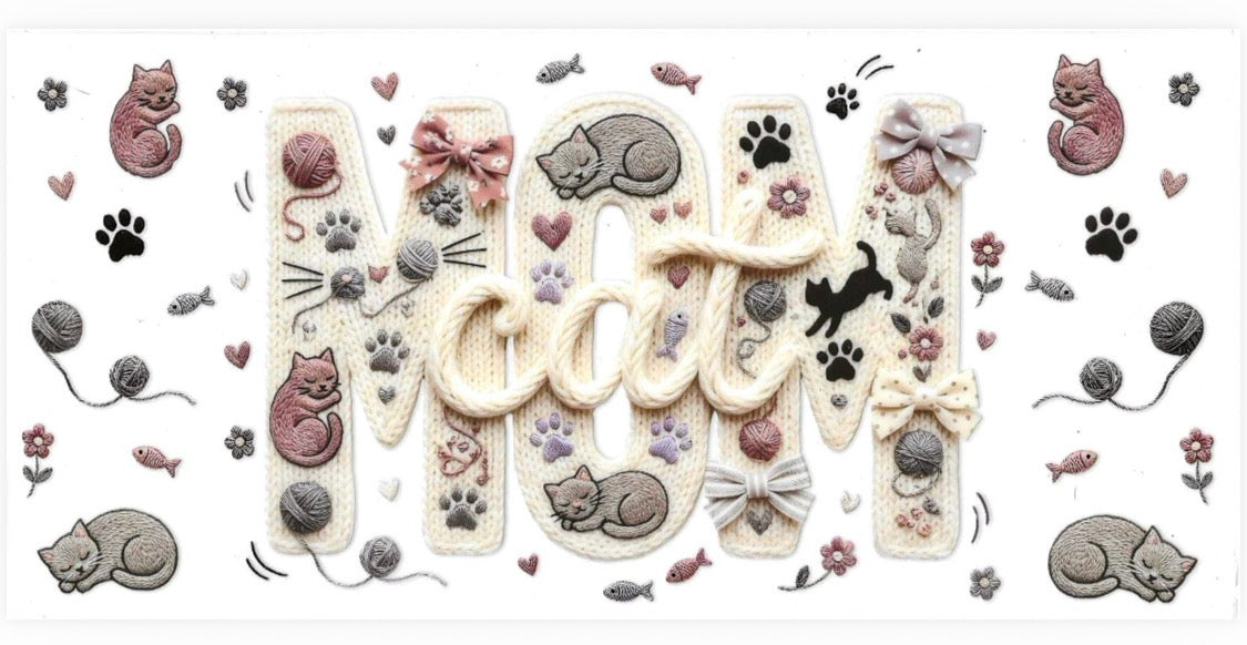 💕 Designer; Fur Babies; Makeup; Miscellaneous Dog Mom; Cat Mom 16oz UVDTF