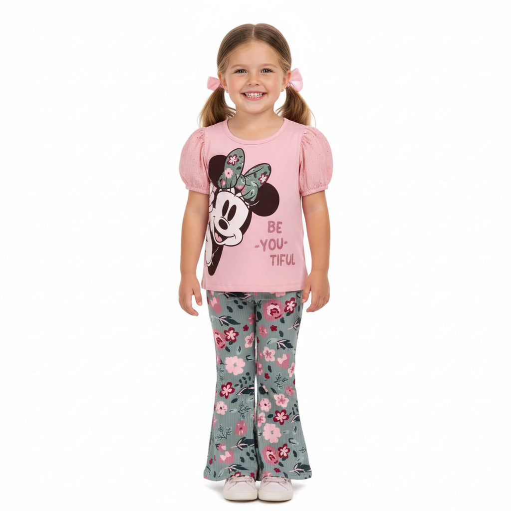 🎀 Minnie Mouse Girls' Toddler "Be-You-Tiful" 2-Piece Set i