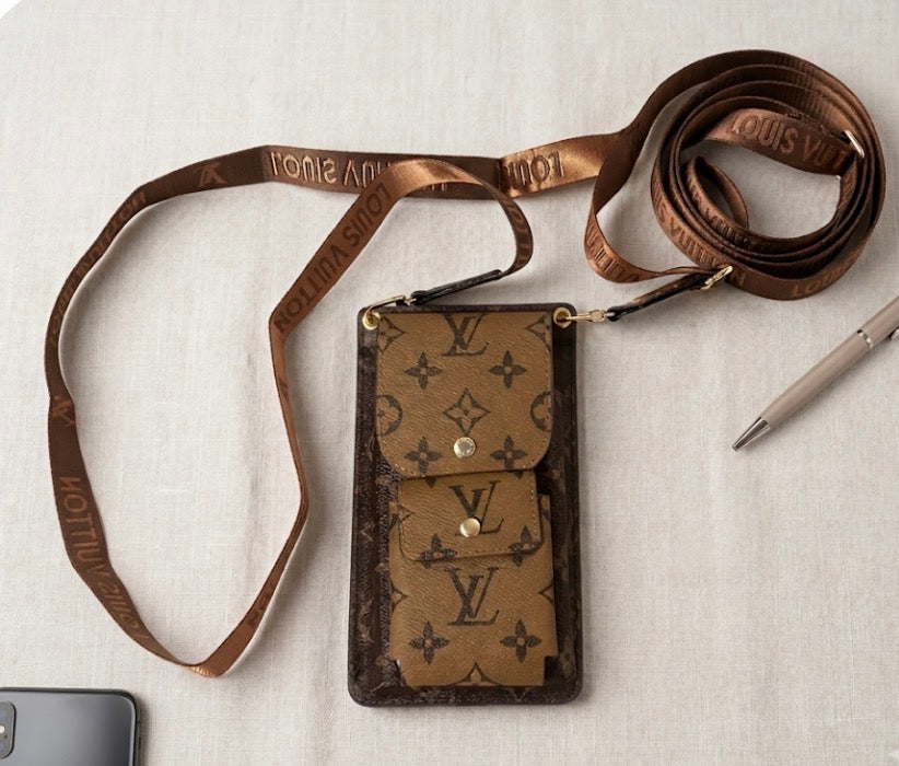 Monogram Crossbody Phone Bag & Wallet Combo
