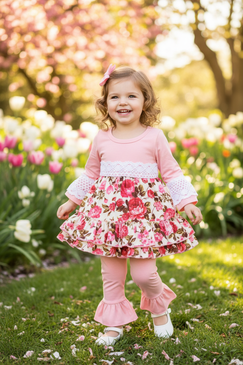 Blooming Beauty Two Piece Set – Spring Garden