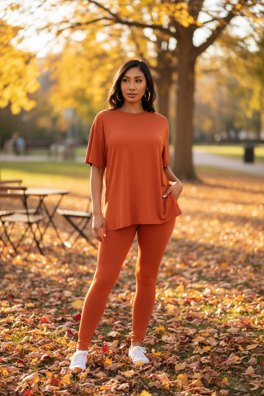 Buttery-Soft Tunic & Leggings Set – Autumn Lifestyle