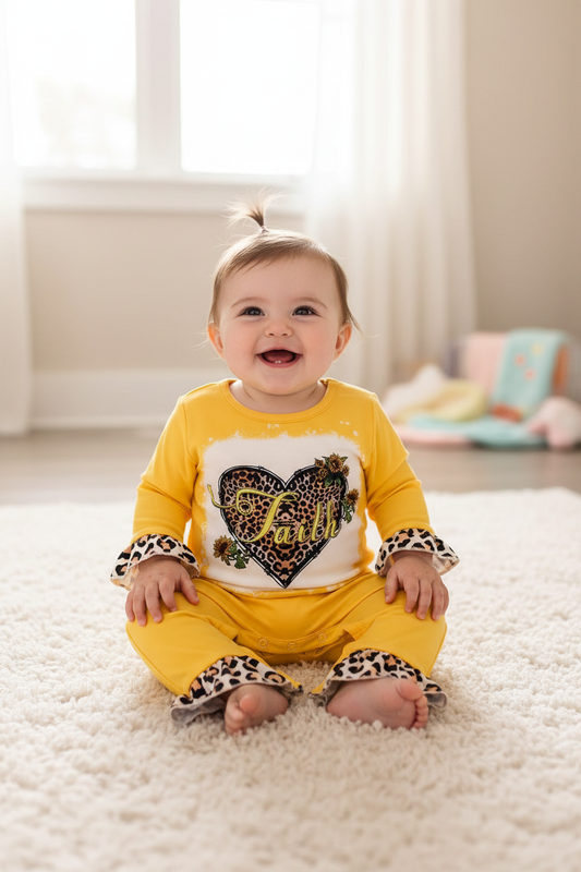 Faith Baby Romper – Full Outfit