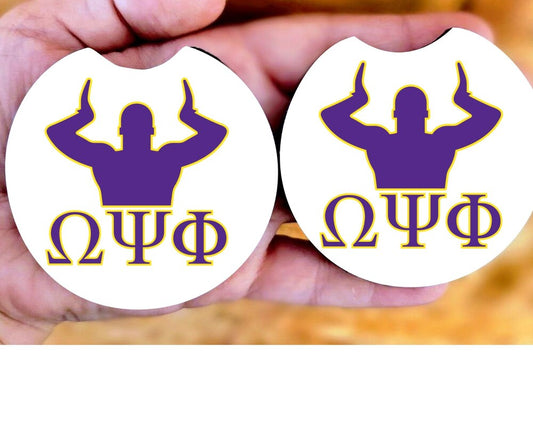 Sorority and Fraternity Car Coasters